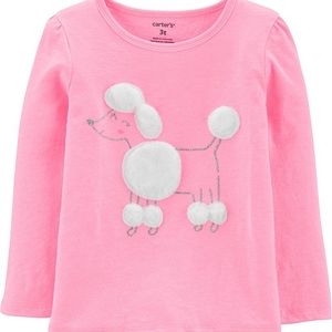 Carter’s French Poodle Long Sleeve Tee Size: 24 Month